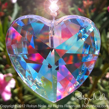aurora borealis crystal heart