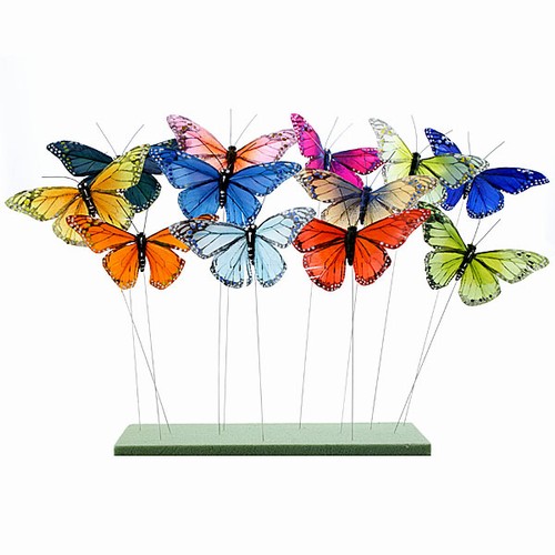 Decorative and Colorful Butterflies On Wire Robyn Nola Gifts